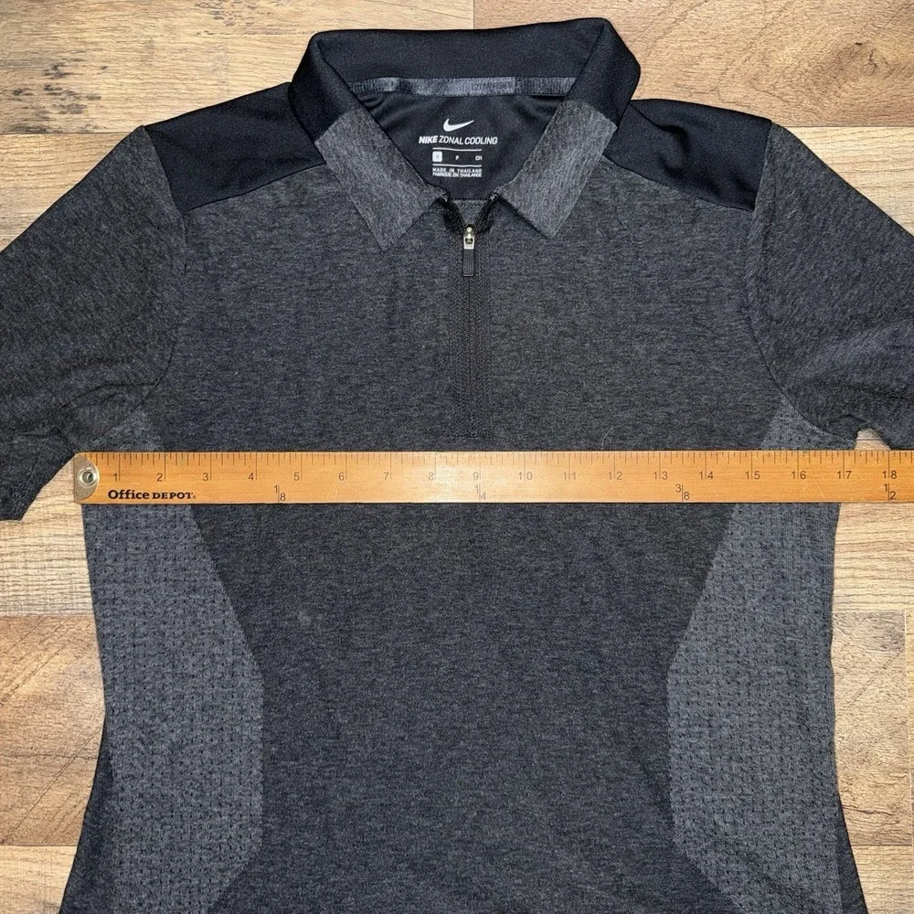 Nike Zonal Cooling Dri-Fit Black Gray Activewear Golf Shirt Women's Size Small